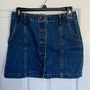 mini jean skirt